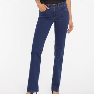 NYDJ Marilyn Blue Denim Slimming Straight Leg Jeans Size 18W NWT